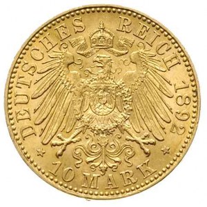 Prusy, Wilhelm II 1888-1918, 10 marek 1892 / A, Berlin,...