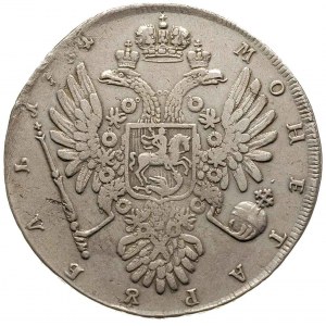 rubel 1734, Kadaszewskij Dwor, srebro 25.22 g, Diakov 2...