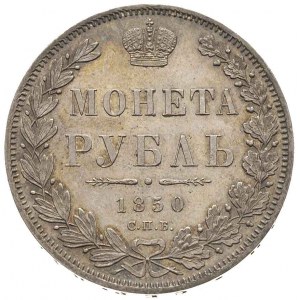 rubel 1850 / СПБ-ПА, Petersburg, Bitkin 226, św. Jerzy ...