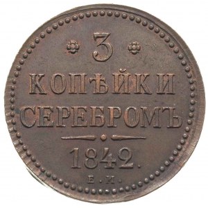 3 kopiejki na srebro 1842 / E.M., Jekaterinburg, Bitkin...