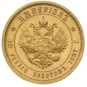 imperiał = 10 rubli złotem 1897, Petersburg, złoto 12.9...