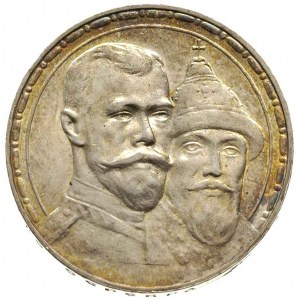rubel 1913 / BC, Petersburg, Kazakov 454, wybite głębok...