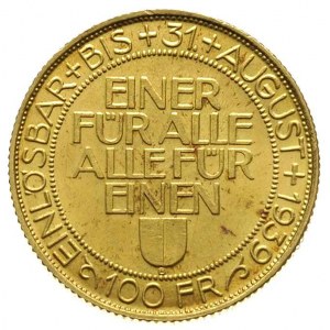Konfederacja, 100 franków 1939, Zawody strzeleckie w Lu...