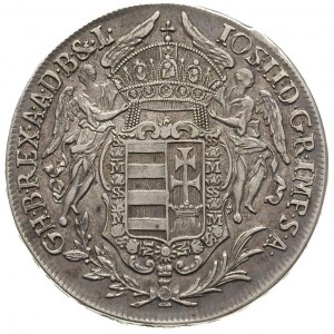 Józef II 1780-1790, talar 1783 / B, Krzemnica, Huszar 1...