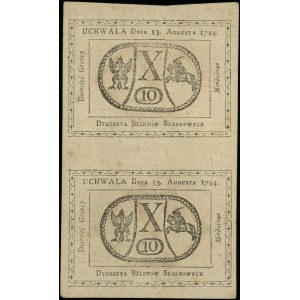 2 x 10 groszy miedziane 13.08.1794, bez oznaczenia seri...