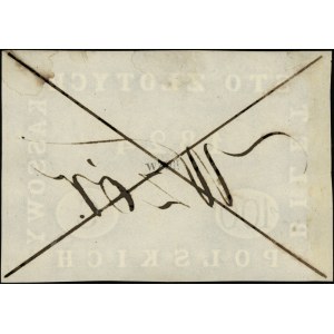 wzór papieru ze znakiem wodnym 100 złotych 1824, dwukro...