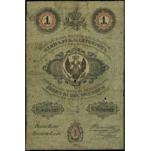 1 rubel srebrem 1854, seria 110, numeracja 6486962, pod...