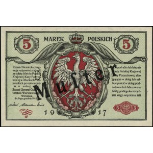 5 marek polskich 9.12.1916, \Generał, \biletów, druk t...
