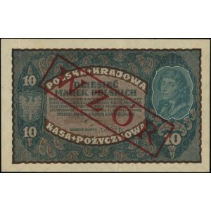 10 marek polskich 23.08.1919, seria II-D, numeracja 447...