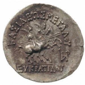 Baktria, Eukratides I 171-135 pne, tetradrachma 160-135...
