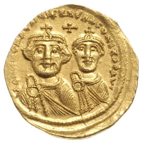 Herakliusz i Herakliusz Konstantyn 610-641, solidus 616...