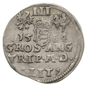 trojak 1584, Wilno, Iger V.84.1.e. (R), awers Ivanauska...