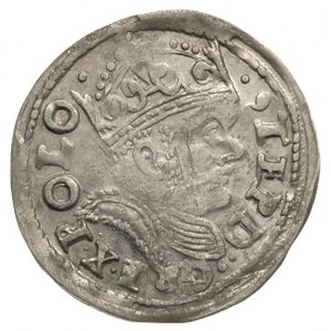 trojak 1586, Poznań, Iger P.86.2.f (R1), drobna rysa na...
