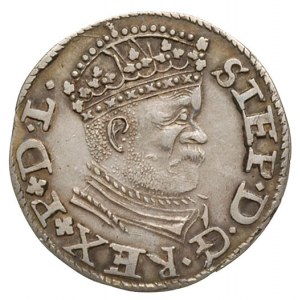 trojak 1586, Ryga, Iger R.86.2.b, (R), ale inna interpu...