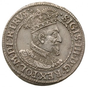ort 1619, Gdańsk, kropka i krzyżyk kończą napis na awer...