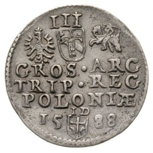 trojak 1588, Olkusz, Iger O.88.6.d (R3), rzadki