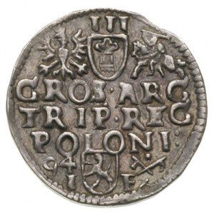 trojak 1594, Poznań, awers Iger P.94.2.c, rewers Iger P...