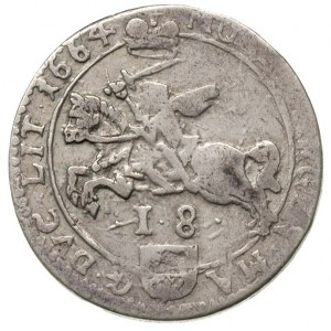 ort 1664, Wilno, odmiana z obwódkami po obu stronach, I...