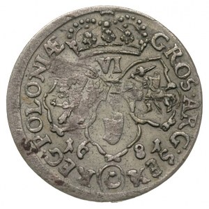 szóstak 1681, Bydgoszcz, ładne lustro mennicze, patyna