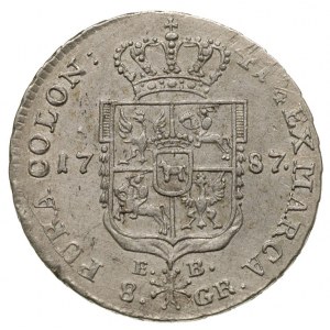 dwuzłotówka 1787, Warszawa, Plage 339, minimalnie justo...