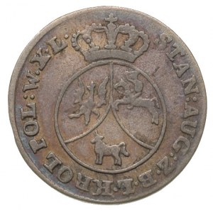 10 groszy miedzianych 1789, Warszawa, Plage 234, patyna