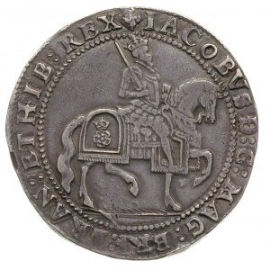 korona 1619-1625, Aw: Król na koniu w prawo, Rw: Tarcza...