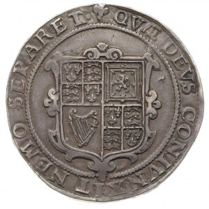 korona 1619-1625, Aw: Król na koniu w prawo, Rw: Tarcza...