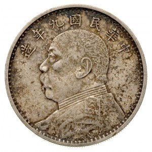 dolar, rok 9 (1920), popiersie Yuan Shih-Kai, Dav. 225,...