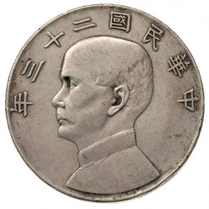dolar, rok 23 (1934), z portretem Sun Yat Sen, Dav. 223...