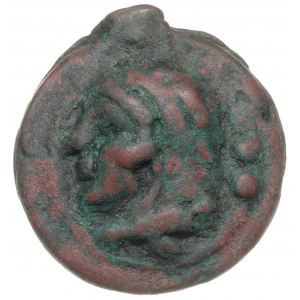 kwadrans ok. 225-217 pne, Aw: Głowa Herkulesa w lewo, z...