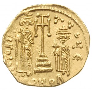 solidus, Konstantynopol, Aw: Popiersia Konstansa II i K...