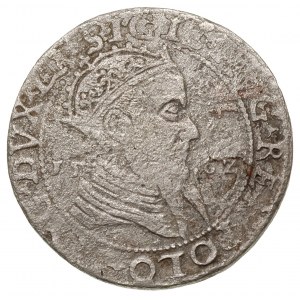 trojak z popiersiem króla \ze słabego srebra\ 1562