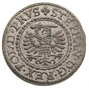 szeląg 1582, Gdańsk, ładnie zachowany