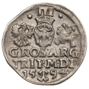 trojak 1594, Wilno, Iger V.94.a, Ivanauskas 5SV38-18