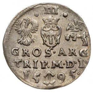 trojak 1595, Wilno, Iger V.95.1.a, Ivanauskas 5SV40-19,...