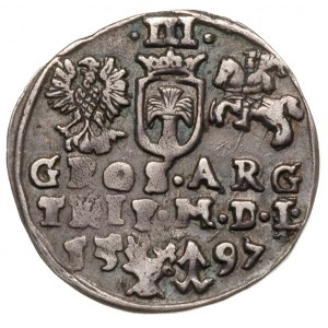 trojak 1597, Wilno, Iger V.97.2.a (R), Ivanauskas 5SV52...