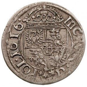 trzykrucierzówka 1616, Kraków, odmiana z herbem Sas, T....