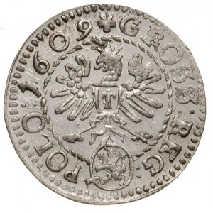 grosz 1609, Kraków, ładnie zachowany