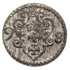 denar 1598, Gdańsk, ładny
