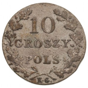 10 groszy 1831, Warszawa, Plage 273, bardzo ładne