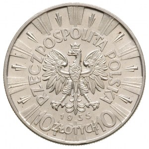 10 złotych 1935, Warszawa, Józef Piłsudski, Parchimowic...