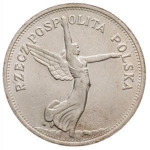 5 złotych 1928, Warszawa, Nike, Parchimowicz 114a, bard...