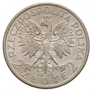 2 złote 1934, Warszawa, Głowa Kobiety, Parchimowicz 110...