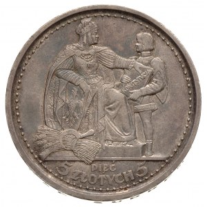 5 złotych 1925, Warszawa, Konstytucja, odmiana z 81 per...