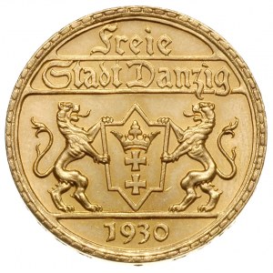 25 guldenów 1930, Berlin, Posąg Neptuna, złoto 7.99 g, ...