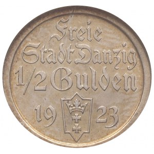 1/2 guldena 1923, Koga, Utrecht, Parchimowicz 59c, mone...