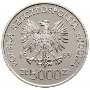 5.000 złotych 1989, Warszawa, Władysław Jagiełło - półp...