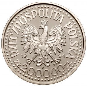 200 000 złotych 1994, Warszawa, Zygmunt I Stary - półpo...