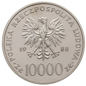 10 000 złotych 1988, Warszawa, Jan Paweł II, próba nikl...