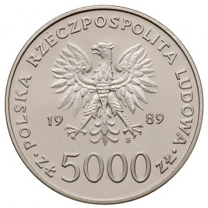5.000 złotych 1989, Warszawa, Jan Paweł II, próba niklo...
